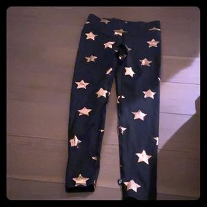 Terez rose gold star yoga pants